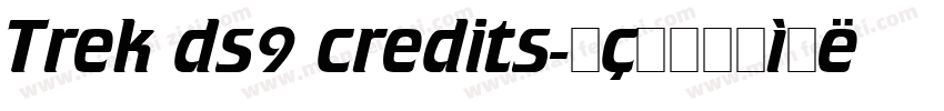 Trek ds9 credits字体转换